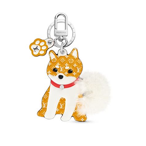 LV Shiba Key Holder and Bag Charm S00 